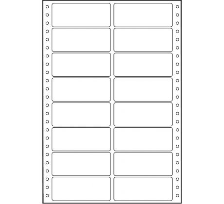 Etikety tabelační dvouřadé S&K Label 89 x 36,1 bílé mm