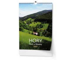 Kalendář nástěnný A3 Hory Čech a Moravy A3