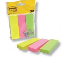 Značkovací bločky Post-it 25 x 76 mm/3 ks neonové barvy