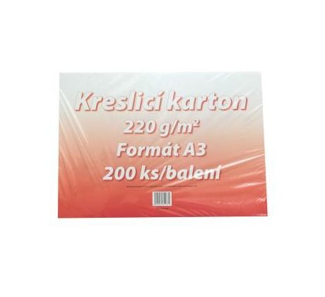 Karton kreslicí bílý A3 220g / 200 l.