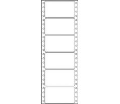Etikety tabelační jednořadé S&K Label 89 x 48,8 bílé mm