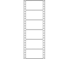 Etikety tabelační jednořadé S&K Label 89 x 48,8 bílé mm