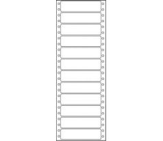 Etikety tabelační jednořadé S&K Label 89 x 23,4 bílé mm