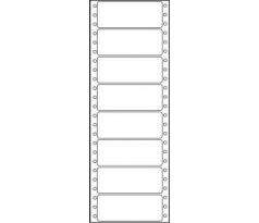 Etikety tabelační jednořadé S&K Label 89 x 36,1 bílé mm