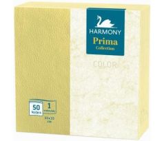 Ubrousky Harmony Color 33 x 33 cm žluté / 50 ks