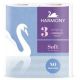 Papír toaletní Harmony Soft 160 útržků 3-vrstvý recykl bílý / 4 ks