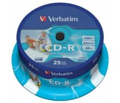 CD -R VERBATIM potisknutelné, cake box, 52x, 25 ks