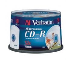 CD -R VERBATIM potisknutelné, cake box, 52x, 50 ks