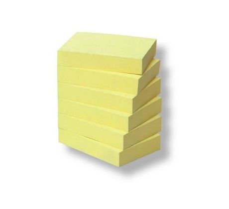 Blok samolepicí Post-it 51 x 38 mm/6 ks žlutý recyklovaný