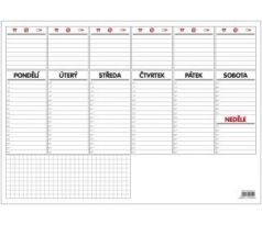 Mapa plánovací A3 týdenní, 30 listů, OS090
