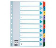 Rozdružovač MYLAR A4 číselný 1-10