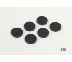 Magnety černé 850 průměr 16 mm / 12 kusů