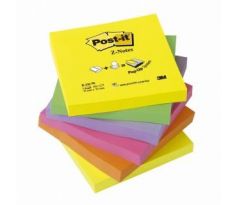 Blok samolepicí Post-it 76 x 76 mm/6 ks typ "Z" carnival