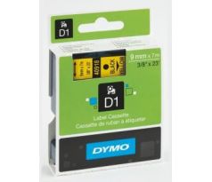 Páska DYMO D1 9mm/7m černá na žluté