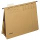 Závěsné desky Leitz ALPHA hnědé s rychlovazači a kapsou