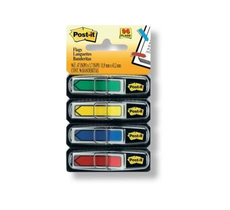 Záložky samolepicí Post-it šipky 11,9 x 43,2 mm/ 4 x 24 ks