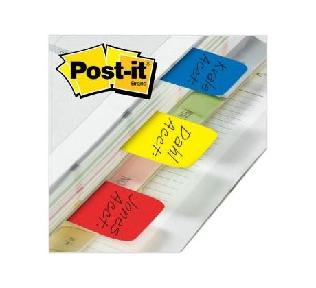 Záložky samolepicí Post-it silné 25,4 x 38 mm/3 x 22 ks