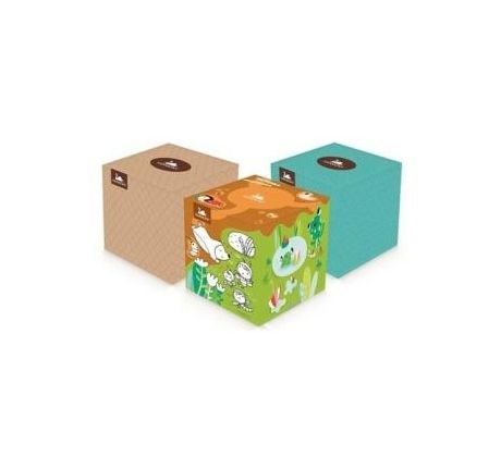 Kapesníčky papírové 3-vrstv. Harmony cube box - 60 ks