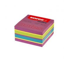 Blok samolepicí Kores Cubo Spring neon 75 x 75 mm/ 450 listů