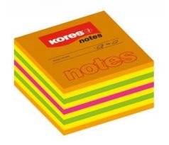 Blok samolepicí Kores Cubo Summer neon 75 x 75 mm/ 450 listů