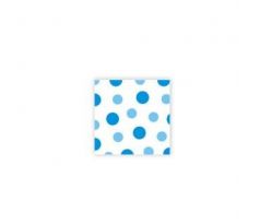 Ubrousky Harmony DOTS puntík 33 x 33 cm modré / 30 ks