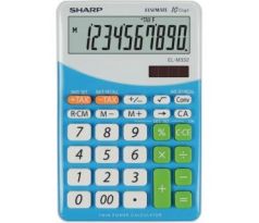 Kalkulačka SHARP EL332B BL stolní / 10 míst modrá