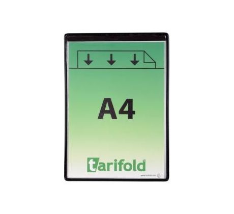Tarifold - kapsy magnetické A4 na výšku /5ks černé