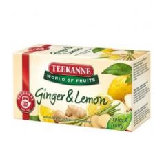 Ovocný čaj Teekanne Ginger Lemon (zázvor + citron) / 20 sáčků