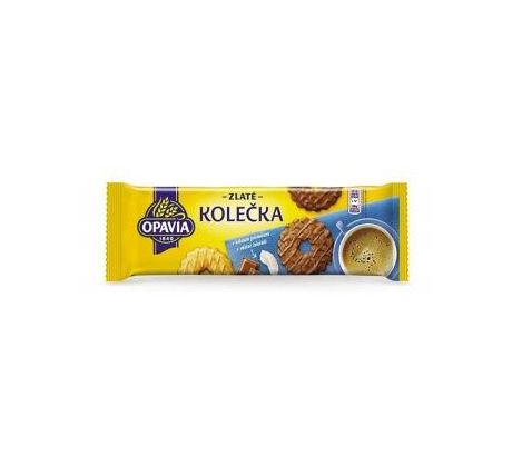 Zlaté kolečka kokosová, mléčná čokoláda 146g