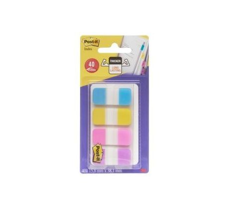 Záložky samolepicí Post-it silné 15,8 x 38,1 mm/4 x 10 ks
