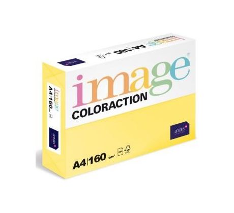 Papír kopírovací Coloraction A4 160 g žlutá pastelová 250 listů