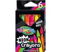 Pastelky voskové Colorino neon 6 barev