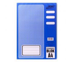 Blok poznámkový lepený BOBO A4 čistý, 50 listů