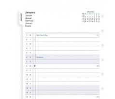 Náhradní náplň do bloku Notebooks A5 kalendář 2024 - měsíční přehled