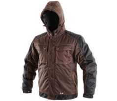 Bunda IRVINE, pánská, zimní, 2v1, hnědo-černá vel. 2XL