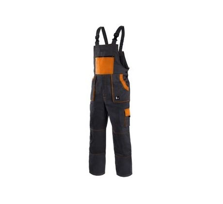 Kalhoty LUXY ROBIN, pánské, s laclem, černo-oranžové vel. 68