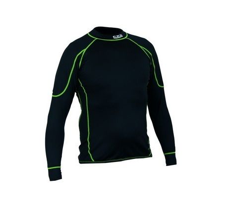 Tričko REWARD, pánské, dlouhý rukáv, hřejivé, černo-zelené vel. 2XL