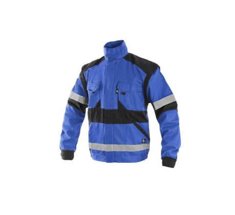 Blůza LUXY BRIGHT, pánská, reflexní pruhy, modro-černá vel. 54