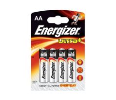 Baterie alkalická Energizer AA ultra+ / 4 ks