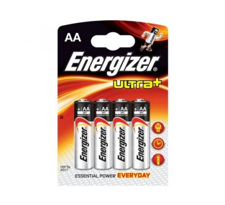 Baterie alkalická Energizer AA ultra+ / 4 ks