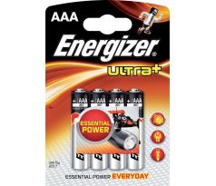 Baterie alkalická Energizer AAA ultra+ / 4 ks