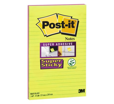 Blok samolepicí Post-it 125 x 200 mm, silně lepicí