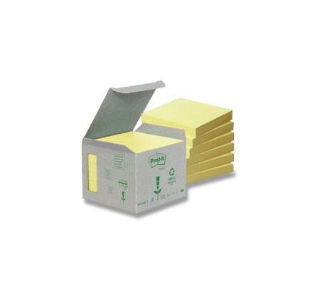 Blok samolepicí Post-it 76 x 76/6 ks typ "Z" žlutý recykl