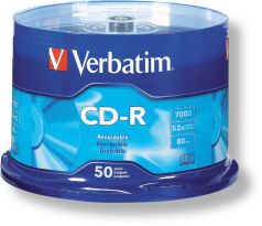 CD -R VERBATIM cake box, 52x, 50 ks