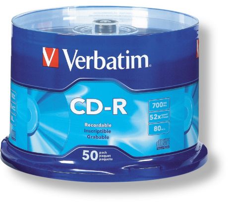 CD -R VERBATIM cake box, 52x, 50 ks