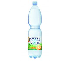 Dobrá voda jemně perlivá pomeranč 1,5 l