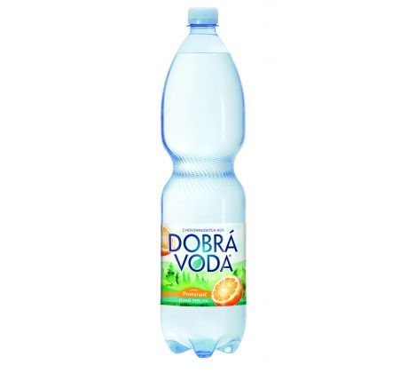 Dobrá voda jemně perlivá pomeranč 1,5 l