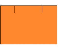 Etikety cenové 25 x 16 mm reflexní oranžové CONTACT (obdélník)