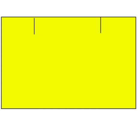 Etikety cenové 25 x 16 mm reflexní žluté CONTACT (obdélník)