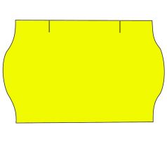 Etikety cenové 25 x 16 mm reflexní žluté CONTACT METO